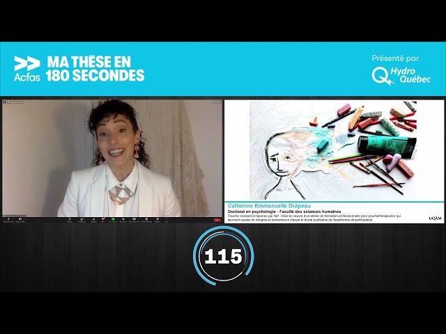 Ma thèse en 180 secondes – Catherine Emmanuelle Drapeau