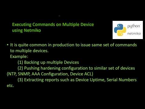 Executing A Command On Multiple Devices Using Netmiko