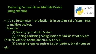 Executing a Command on Multiple Devices Using Netmiko
