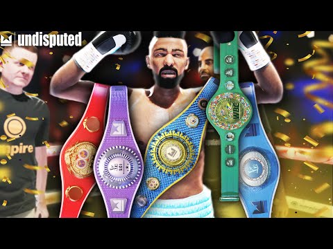 I Won Every Belt and Became The Undisputed GOAT on Undisputed Boxing Career Mode!
