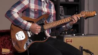 Video thumbnail for BilT S.S. Zaftig Dark Roasted Alder Body Natural Gloss | CME Quick Riff | Sam Porter by Chicago Music Exchange