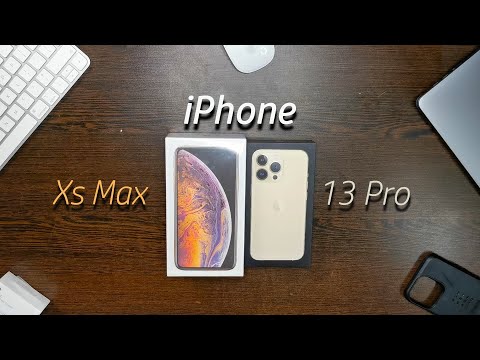 Image for YouTube video with title iPhone unboxing. Past vs Present. Xs Max vs 13 Pro viewable on the following URL https://youtu.be/VbQTIgMUcA4