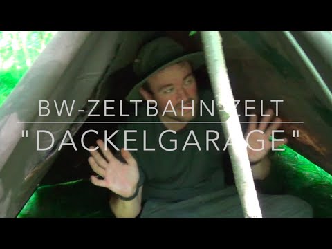 BW-Zeltbahn: Shelter, Zelt und "Dackelgarage"