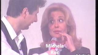 Fabio Fazio presenta Michela Roc e altri attori dei fotoromanzi Lancio ad Anima Mia