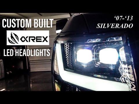 07-13 Silverado CUSTOM Headlights - AlphaRex USA Nova Series LED Headlights: THE BEST YET!