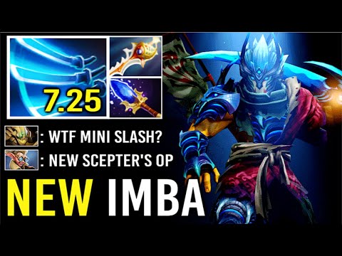 NEW MINI OMNISLASH 7.25 Scepter Imba Juggernaut vs Cancer Wombo Combo Crazy Killin' Machine Dota 2