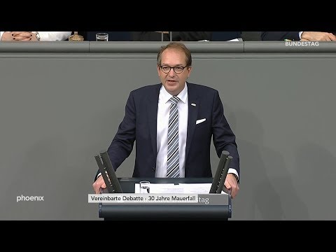 Alexander Dobrindt (CSU) zu "30 Jahre Mauerfall" am 08.11.19