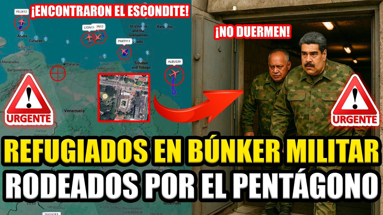 🚨MADURO Y DIOSDADO RODEADOS POR EEUU ¡ESCONDIDOS EN UN BÚNKER MILITAR! | FRAN FIJAP