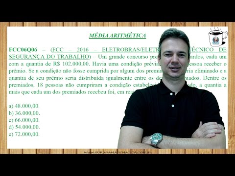 FCC06Q06 - FCC - 2016 - ELETROBRAS/ELETROSUL - MÉDIA ARITMÉTICA