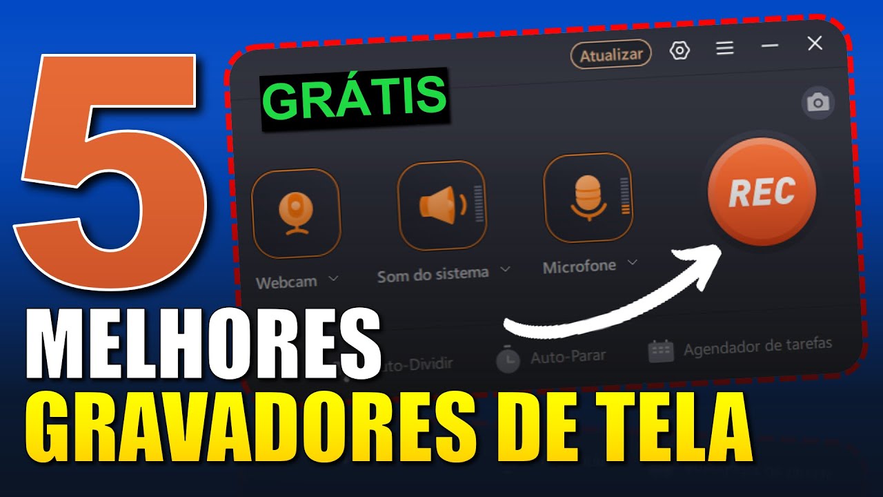 5 MELHORES GRAVADORES DE TELA GRÁTIS PARA PC