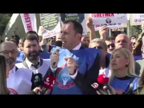 Genel Başkanımız Kadem Özbay İstanbul’da iş bırakma eylemine katılan üyelerimize ve eğitim emekçilerine seslendi. | EĞİTİM İŞ