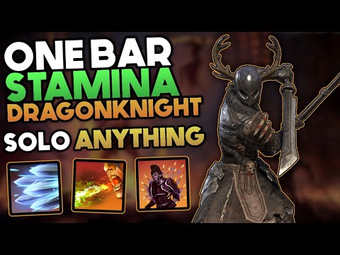 The Best Solo One Bar Stamina Dragonknight Build - Solo Anything, Even Dungeons | ESO - Update 44