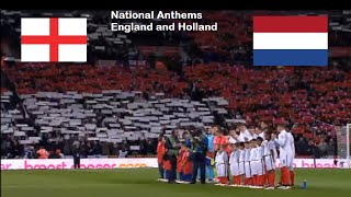 England vs Holland - National Anthems WITH LYRICS