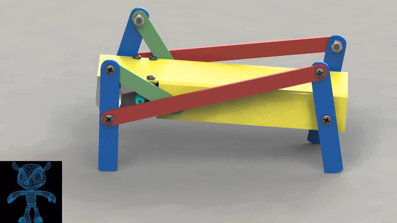 Walking Robot Mechanism 3D Model