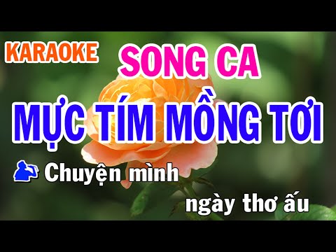 Mực Tím Mồng Tơi Karaoke Song Ca Nhạc Sống - Phối Mới Dễ Hát - Nhật Nguyễn