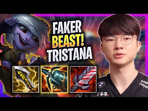 FAKER IS A BEAST WITH TRISTANA! - T1 Faker Plays Tristana MID vs Cassiopeia! | Season 2023