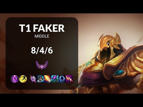 T1 Faker Azir vs Neeko MIDDLE - KR MASTER Patch 14.2