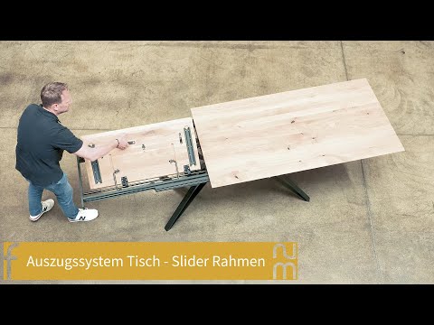 Auszugssystem Tisch - Frontslider Rahmen
