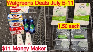 Walgreens Couponjng July 5-11|| 1.50 dove bar soap, 0.03 boost, easy deals using 10/50 booster 