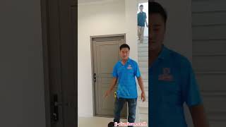 ชุดประตูบานเปิดแบบทึบพร้อมเสริมลาย