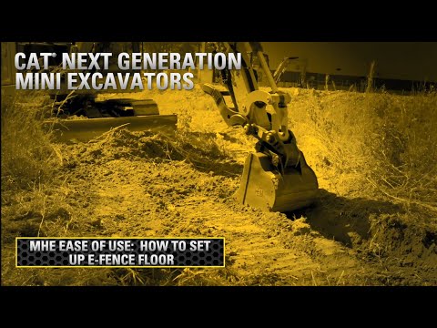 How to Set Up E-Fence Floor on Cat® Mini Excavators