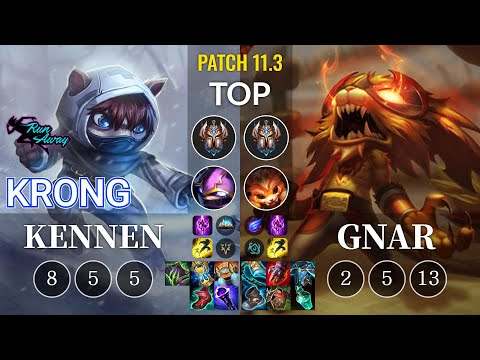 RNW KronG Kennen vs Gnar Top - KR Patch 11.3
