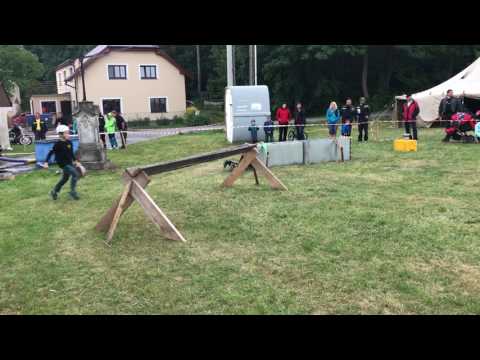 SDH Bechov starší děti netradiční útok č.1 Dobšín-Kamenice 18.6.2017