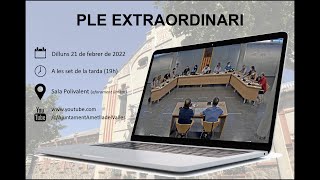 Ple extraordinari 21/02/2022