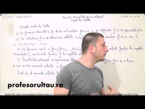 37   cls11   Functii derivabile   sirul lui Rolle etapele sirului lui Rolle - profesorultau.ro