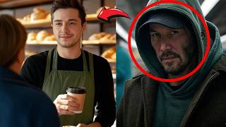 Keanu Reeves encubierto entra en su propia tienda y se queda helado al oír lo que dice la cajera.