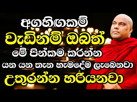 ඔබ හිතන පතන හැමදේම උතුරන්න ලැබෙන්න ඔබත් අදම මේ පින්කම කරන්න | Ven Galigamuwe Gnanadeepa Thero 2025