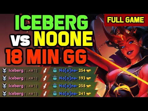Iceberg MID Queen of Pain 12-0 vs No[o]ne- Storm spirit