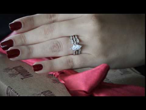 0.32 ct. Shared Prong Cathedral Infinity Ring Guard - TwoBirch TB-GUARD-0104-WG-F