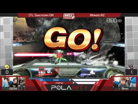 CFL Smackdown 134 WiiU - DOOM (Toon Link) vs Brand (ROB) - Winners R2