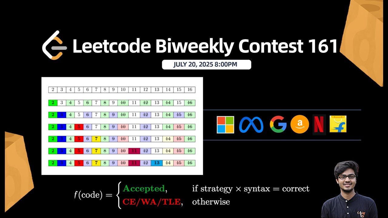 Leetcode Biweekly Contest 161 || Q1, Q2, Q3, Q4 Solution Explained in C++ || Dijkstra, Sieve, Lambda