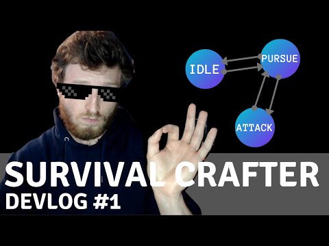 Enemy AI with a Finite State Machine - Survival Crafter Devlog #1
