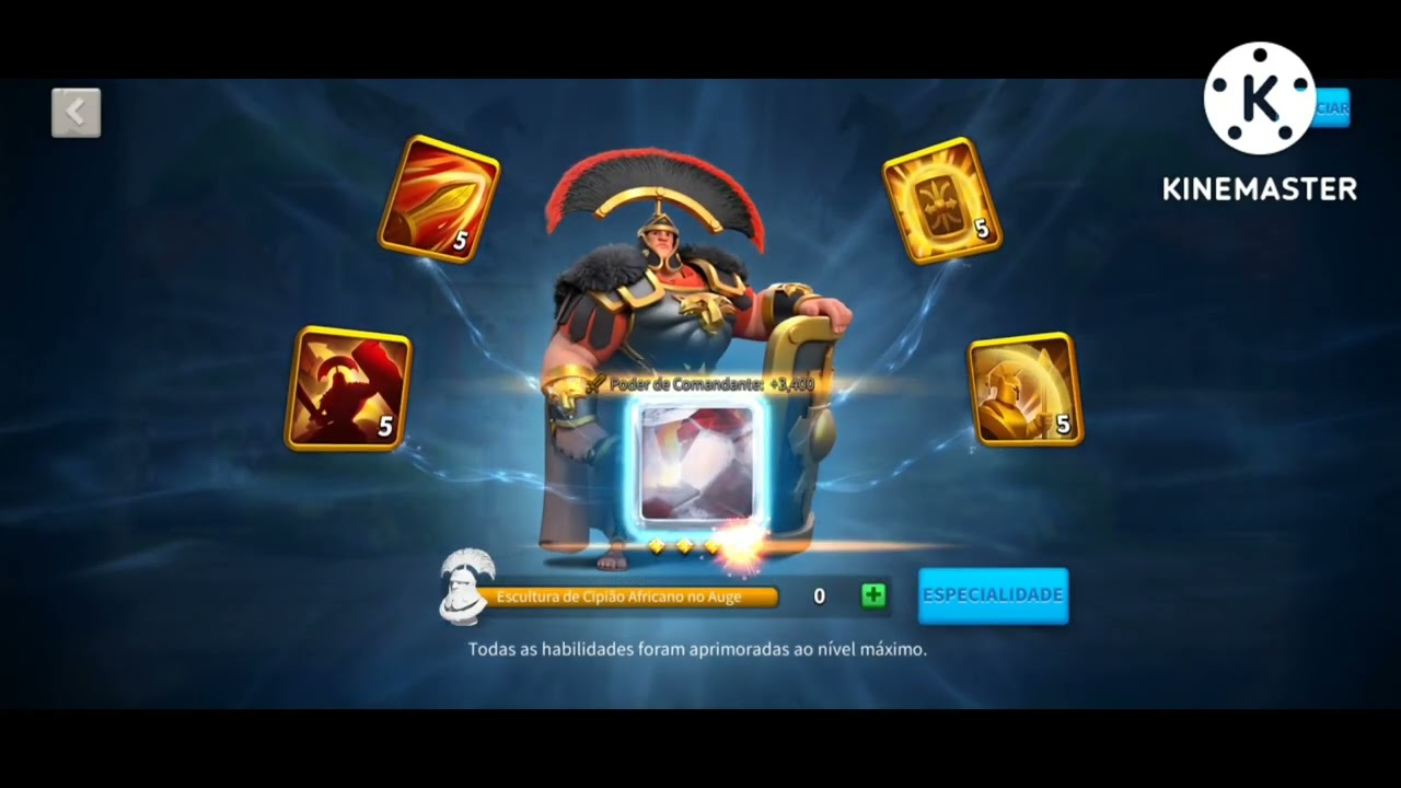 maximizando Cipião Africanus #riseofkingdoms #meta