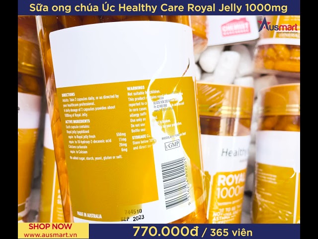 رويال جيلي من هيلثي كير 1000 عدد 365 كبسولة من است...