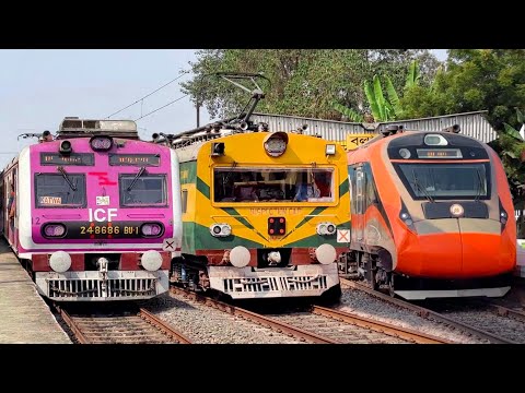 🔥Most unique Indian trains | Vande Bharat Express + Inspection train + EMU local trains