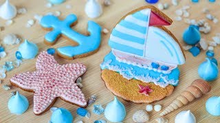 Имбирные пряники ☆ 3Д-корабль ☆ Морской CandyBar