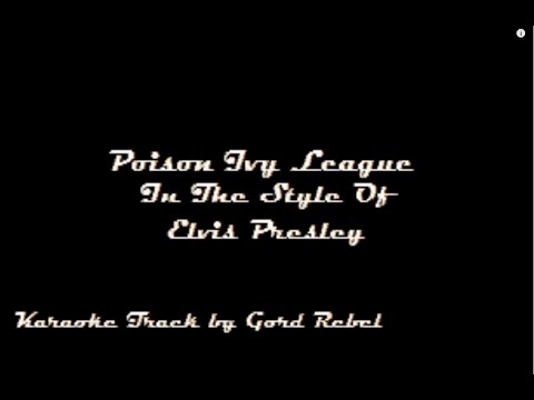 Poison Ivy League - Elvis Presley - Karaoke Online Version