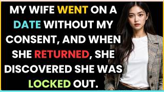 MY WIFE WENT ON A DATE WITHOUT MY CONSENT, AND WHEN SHE RETURNED, SHE DISCOVERED SHE WAS LOCKED OUT.