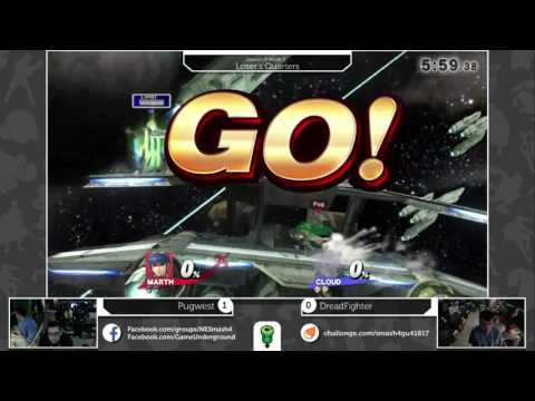 S4@GU 4-18 (Loser's Quarters): Pugwest (Lucina/Marth) vs DreadFighter (Cloud)