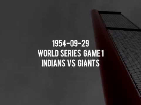 1954 09 29 World Series Game 1 Cleveland Indians vs Giants (Al Helfer and Jimmy Dudley)