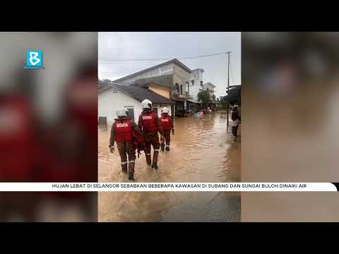 Hujan lebat di Selangor sebabkan beberapa kawasan di Subang dan Sungai Buloh dinaiki air