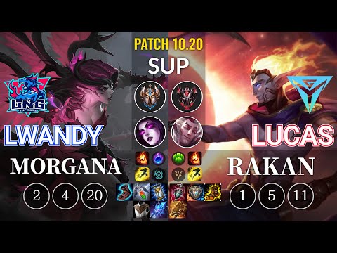 LNG lwandy Morgana vs IGY Lucas Rakan Sup - KR Patch 10.20