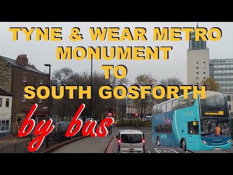 Tyne & Wear Metro : Replacement Bus : Monument to South Gosforth