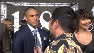 Martin Sensmeier Red Carpet Interview at Paramount+'s 1883 video