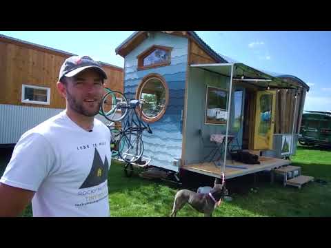 Most Cleverly Designed Tiny House  ~ ELEVATOR BED Designed and Built by Rocky Mountain Tiny House