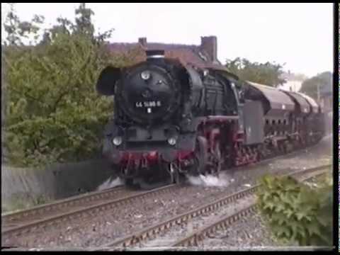 Auf dem Führerstand: - mit  44 1486 von Halberstadt nach Ilsenburg 1992
